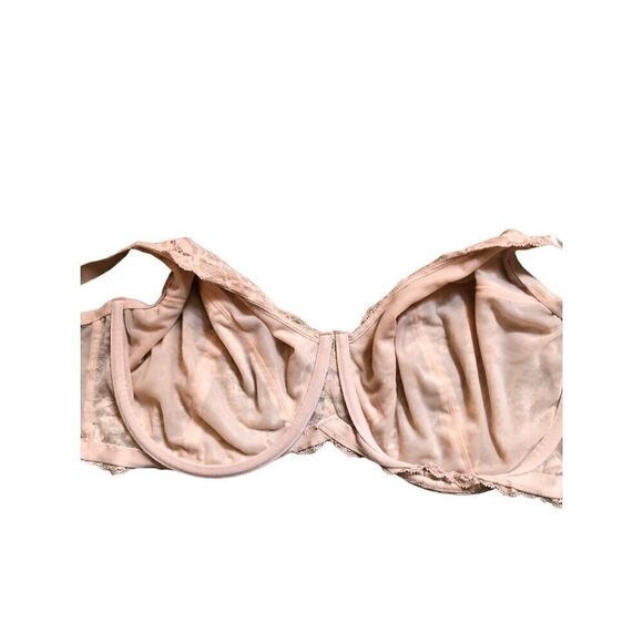 Torrid Full-Coverage Unlined Lace Straight Back Bra nude size 48 DD - Picture 8 of 11
